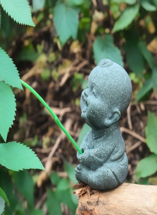 livelyfish Mini Fishing Boy Statue Fisherman Figurine for Fairy Garden Aquarium Pond Bonsai Fish Tank Accessories Decoration, A - Image 3